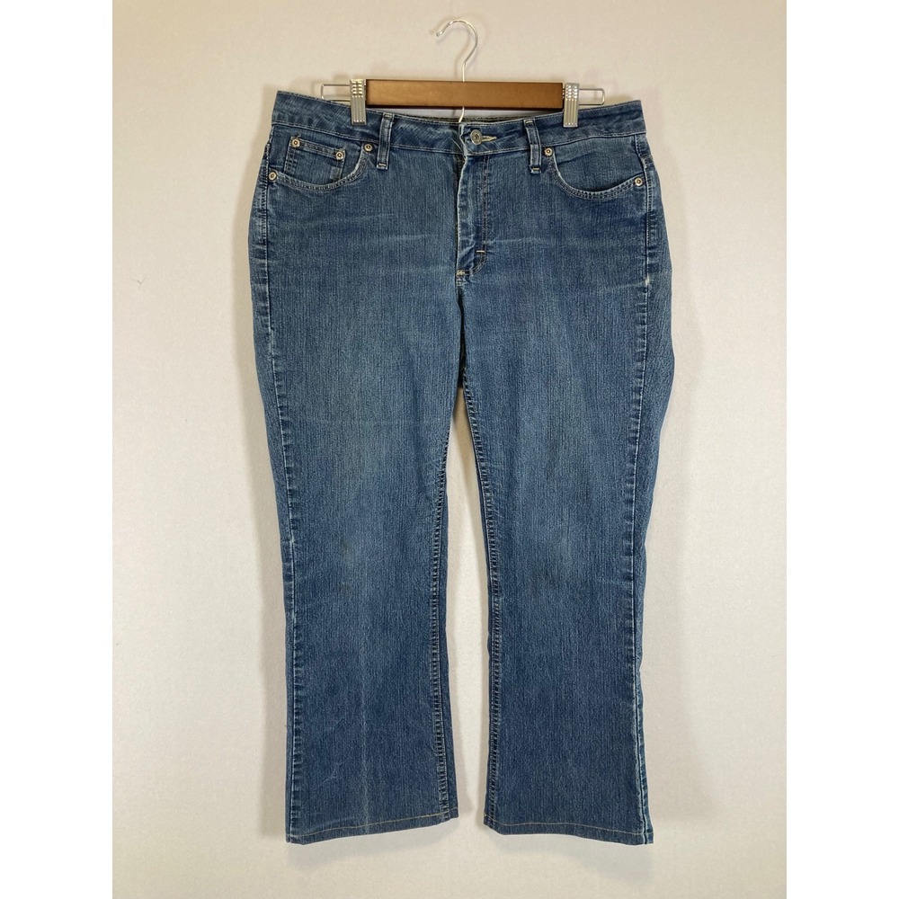Western Riders by Lee Womens 12M Blue Medium Wash Stretch Bootcut Jeans V636-018